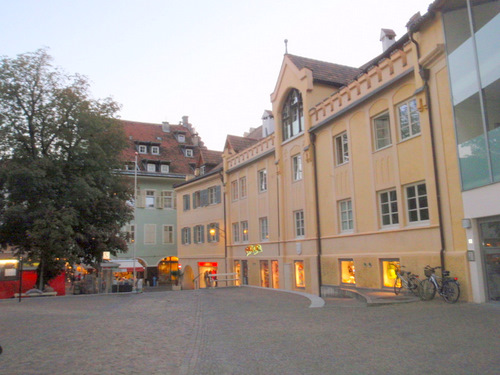 One of the town plazas.